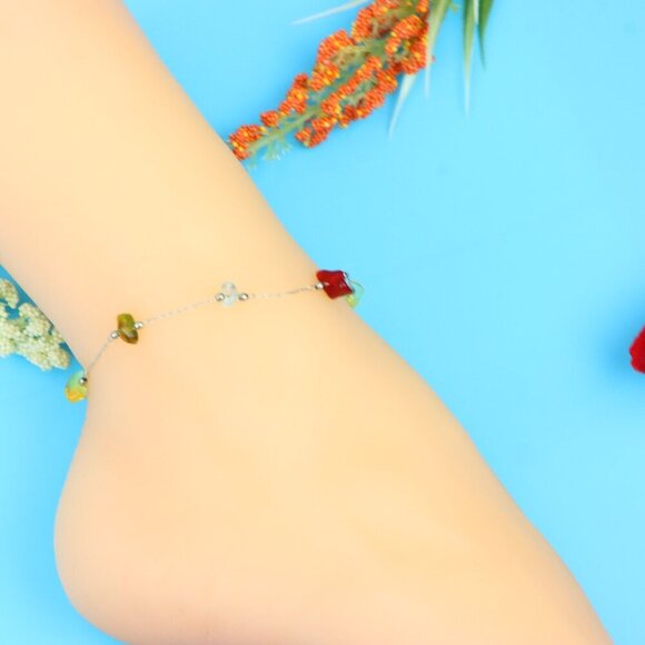 Elegant Handmade Anklet – Perfect for Women & Girls | Ideal Gift Option, DYC1877 - Picture 2 of 9